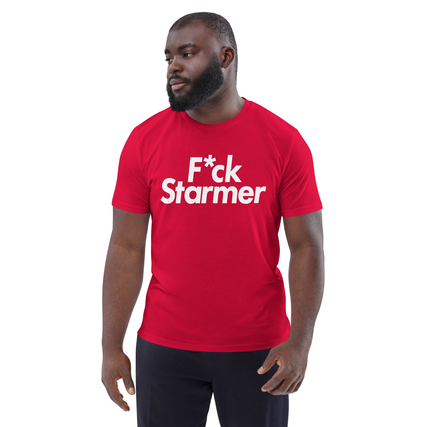 F*CK Starmer Large Font T-Shirt - Red