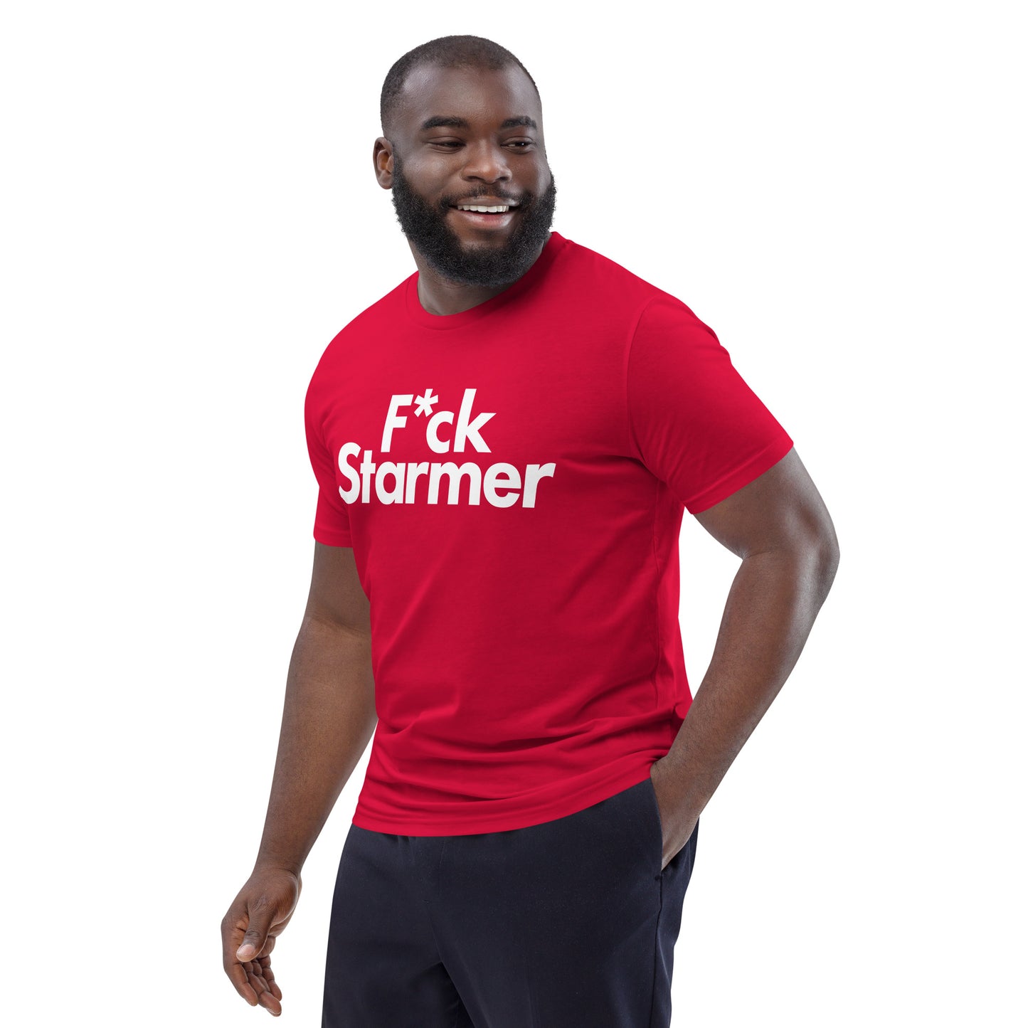 F*CK Starmer Large Font T-Shirt - Red