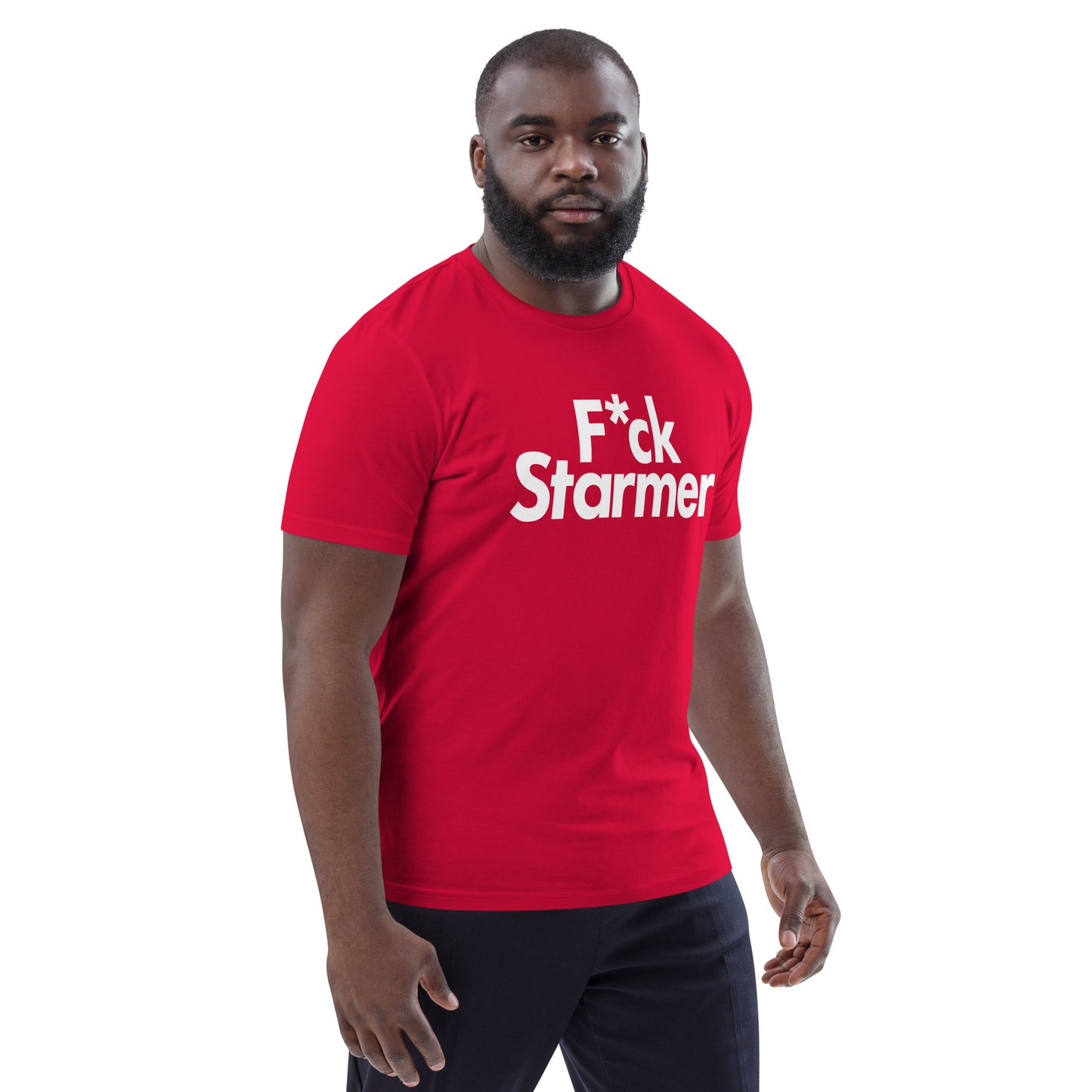 F*CK Starmer Large Font T-Shirt - Red